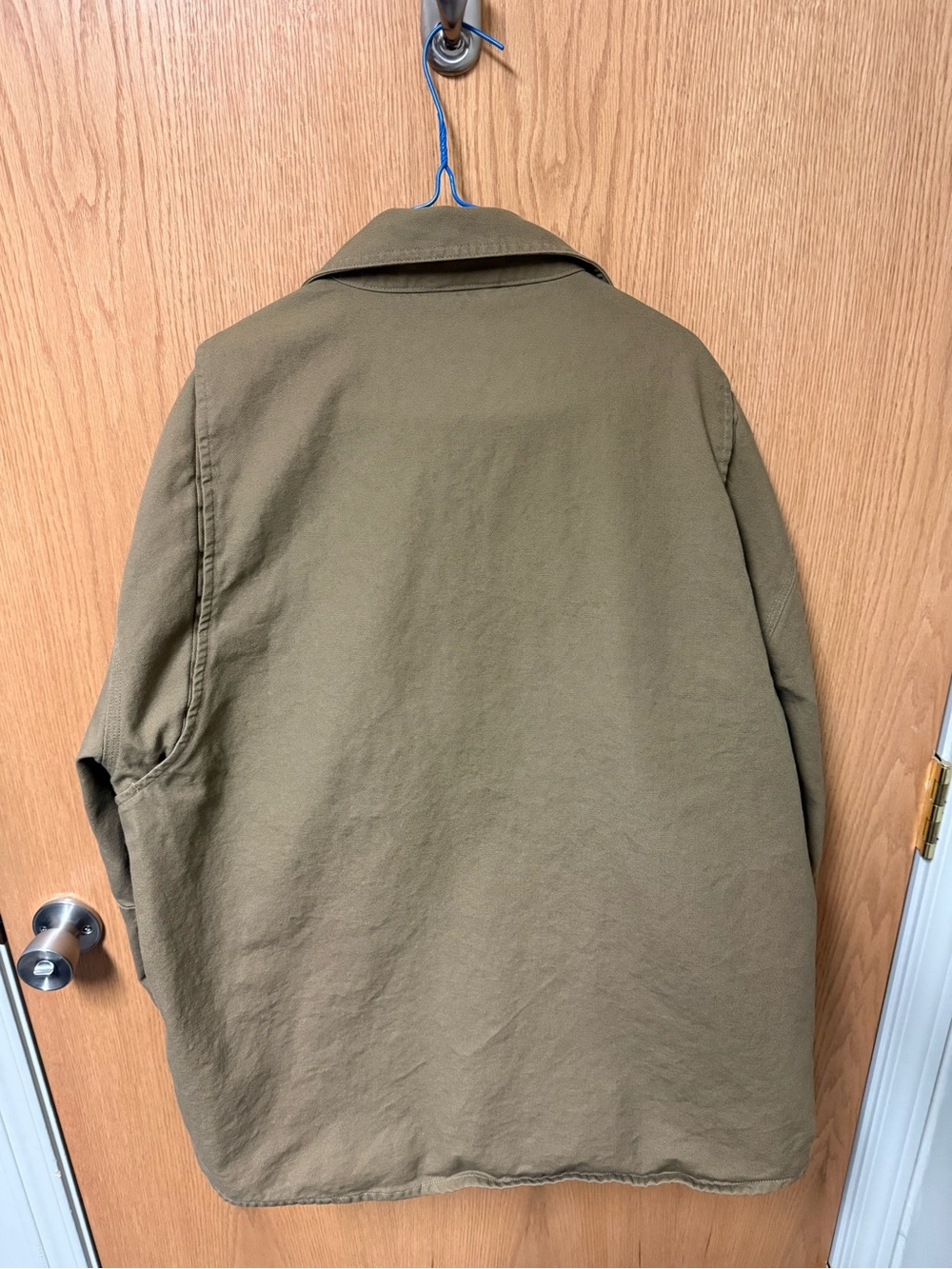 Carhartt Brown Canvas Shirt Jacket with Plaid Flannel Lining - Picture 7 of 7